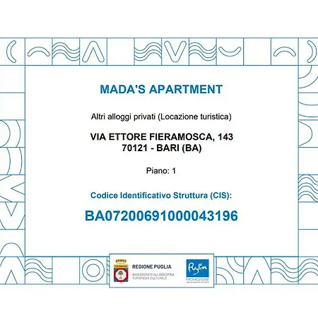 Mada's Deluxe Apartament Bari